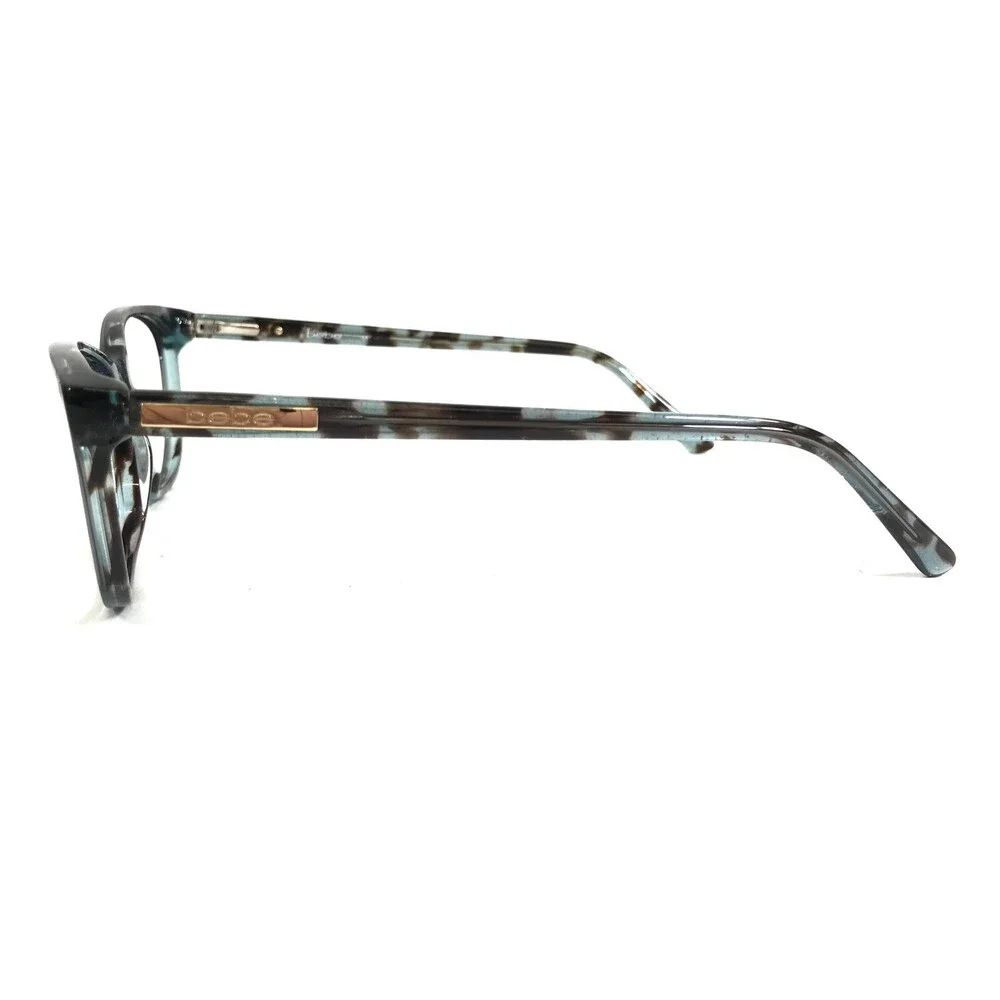 Bebe Eyeglasses Frames BB5186 340 TEAL TORTOISE Blue Gold Full Rim 52-17-135
